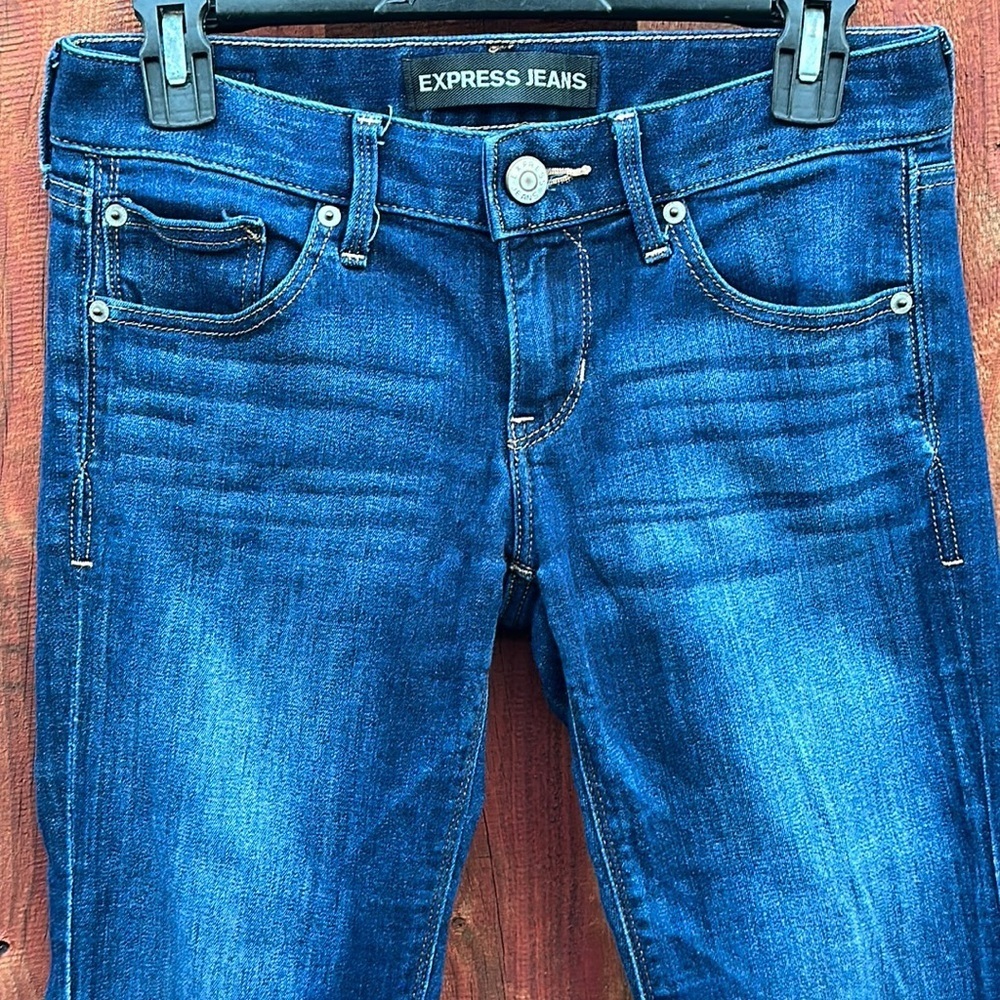 Express Barely Boot Low Rise Boot Cut Jeans Size … - image 2